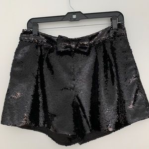 Kate Spade black sequin shorts